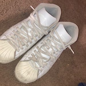 White high top adidas